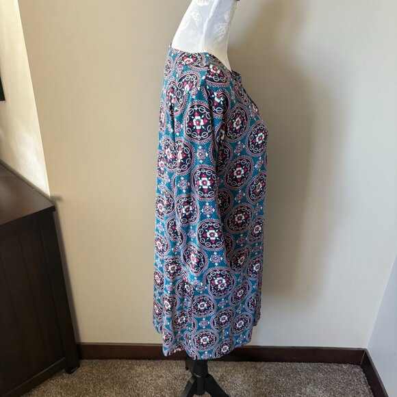 Lulu-B Womens Athletic Dress Long Sleeve Colorful UPF 50+ Large Green Red - Picture 3 of 5